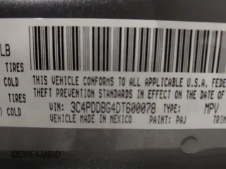 2013 Dodge Journey SXT with VIN 3C4PDDBG4DT600078, listed as a IAAI auction lot 42060076 with 167,943 mi miles and . Bid and sale history available at DreamBid. Image 9.