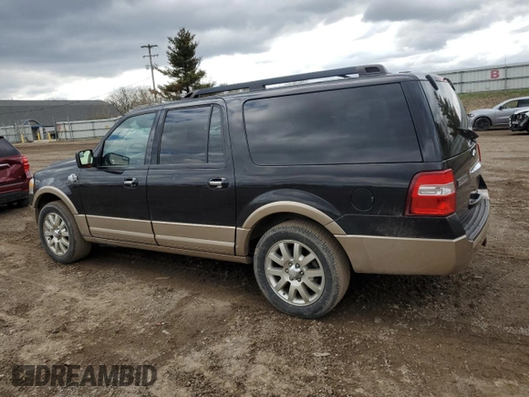 2012 Ford Expedition EL King Ranch with VIN 1FMJK1J52CEF64587, listed as a Copart auction lot 54187975 with 117,374 mi miles and Clean Title. Bid and sale history available at carsss.com. Image 2.