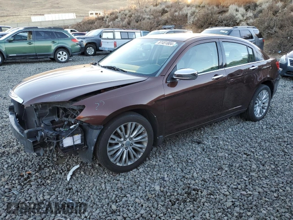 2012 Chrysler 200 Limited with VIN 1C3CCBCG9CN197660, listed as a Copart auction lot 87451804 with 127,210 mi miles and Salvage Title. Bid and sale history available at carsss.com. Image 1.