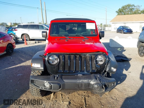 2022 Jeep Wrangler Unlimited Willys with VIN 1C4HJXDN3NW129708, listed as a IAAI auction lot 42025893 with 14,548 mi miles and . Bid and sale history available at DreamBid. Image 12.