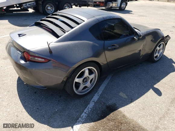 2017 Mazda MX-5 Miata RF Grand Touring with VIN JM1NDAM7XH0104997, listed as a Copart auction lot 70150734 with 43,489 mi miles and Salvage Title. Bid and sale history available at carsss.com. Image 3.