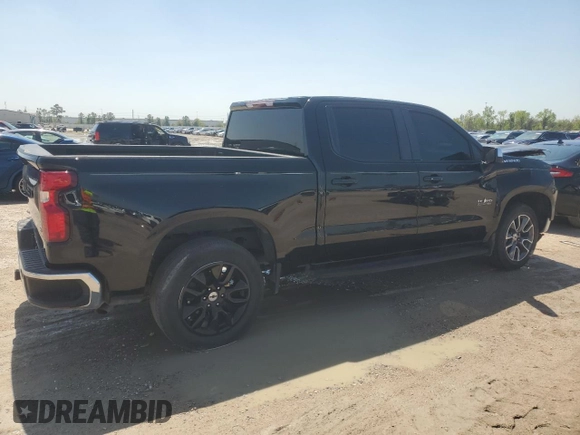 2022 Chevrolet Silverado 1500 LT with VIN 2GCPACED0N1505623, listed as a Copart auction lot 47009305 with 48,485 mi miles and Salvage Title. Bid and sale history available at carsss.com. Image 3.