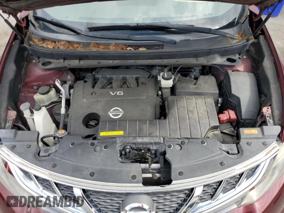 2012 Nissan Murano S with VIN JN8AZ1MU6CW108593, listed as a Copart auction lot 56797295 with 117,559 mi miles and Salvage title. Bid and sale history available at DreamBid. Image 11.