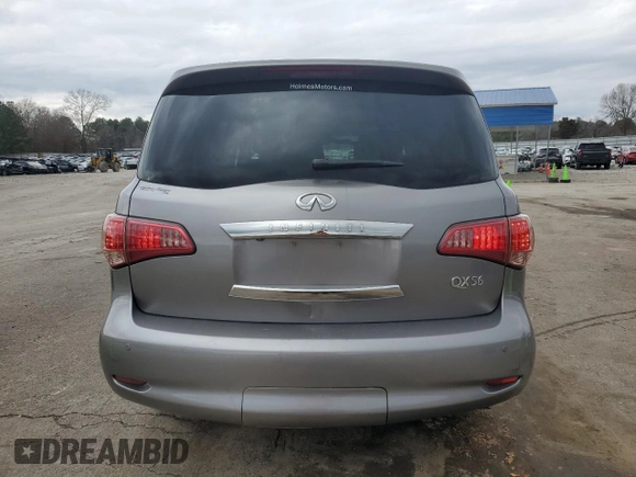2012 Infiniti QX56 8-passenger with VIN JN8AZ2ND4C9715207, listed as a Copart auction lot 43283955 with 191,935 mi miles and Salvage title. Bid and sale history available at DreamBid. Image 6.