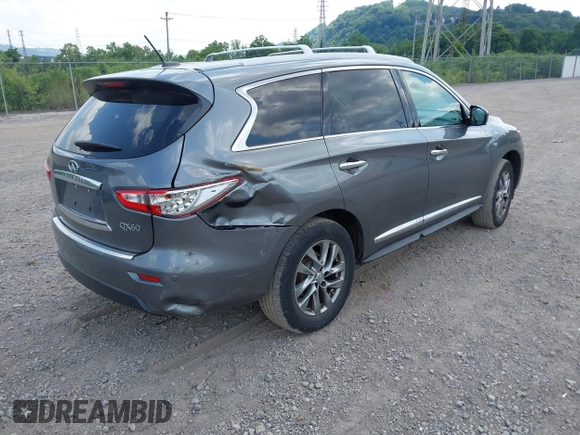 2015 Infiniti QX60 with VIN 5N1AL0MM2FC536816, listed as a IAAI auction lot 42545584 with 109,542 mi miles and . Bid and sale history available at DreamBid. Image 4.