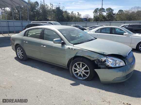 2007 Buick Lucerne V6 CXL with VIN 1G4HD57287U105623, listed as a Copart auction lot 47540025 with 53,943 mi miles and Salvage Title. Bid and sale history available at carsss.com. Image 4.