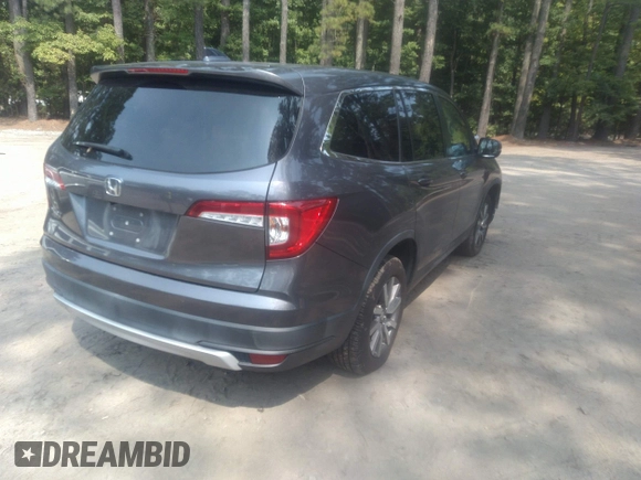 2020 Honda Pilot EX-L with VIN 5FNYF5H57LB003241, listed as a IAAI auction lot 39974466 with 51,455 mi miles. Bid and sale history available at carsss.com. Image 4.