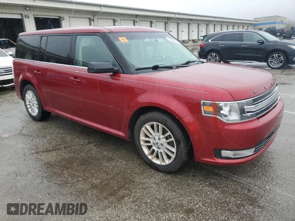 2013 Ford Flex SEL with VIN 2FMGK5C85DBD10846, listed as a Copart auction lot 51820705 with 166,433 mi miles and Salvage Title. Bid and sale history available at carsss.com. Image 4.