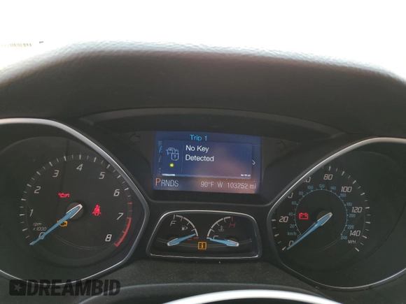 2013 Ford Focus SE with VIN 1FADP3F21DL280156, listed as a Copart auction lot 59814185 with 103,252 mi miles and Salvage title. Bid and sale history available at DreamBid. Image 9.