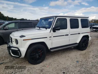 2022 Mercedes-Benz G AMG G 63 with VIN W1NYC7HJ3NX439183, listed as a Copart auction lot 73681974 with 23,588 mi miles and Salvage Title. Bid and sale history available at carsss.com. Image 1.