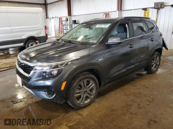 2022 Kia Seltos S with VIN KNDEUCAA6N7271498, listed as a Copart auction lot 55357785 with 40,379 mi miles and Salvage title. Bid and sale history available at DreamBid. Image 1.