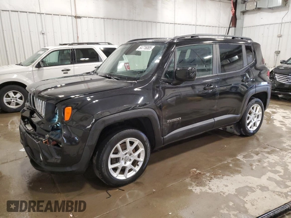2020 Jeep Renegade Latitude with VIN ZACNJBBB4LPL97771, listed as a Copart auction lot 54776085 with 106,326 mi miles and Salvage title. Bid and sale history available at DreamBid. Image 1.