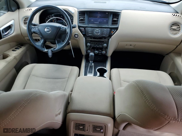 2017 Nissan Pathfinder SV with VIN 5N1DR2MN5HC633379, listed as a Copart auction lot 54587415 with 96,826 mi miles and Salvage Title. Bid and sale history available at carsss.com. Image 8.