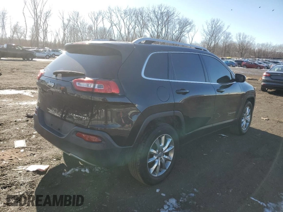 2015 Jeep Cherokee Limited with VIN 1C4PJMDB2FW768924, listed as a Copart auction lot 89294785 with 168,422 mi miles and Salvage Title. Bid and sale history available at carsss.com. Image 3.