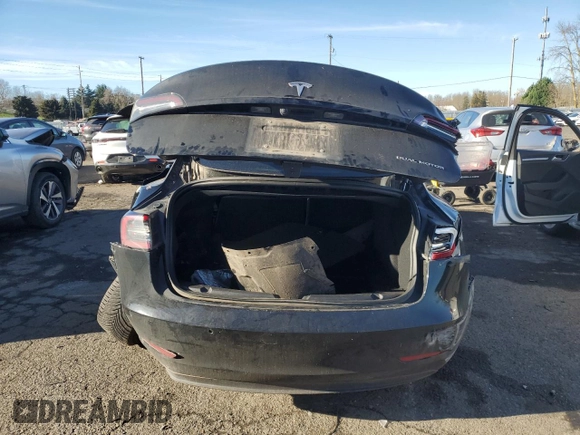 2018 Tesla Model 3 Long Range Battery with VIN 5YJ3E1EB4JF184814, listed as a Copart auction lot 88073115 with Not Provided miles and Salvage Title. Bid and sale history available at DreamBid. Image 6.