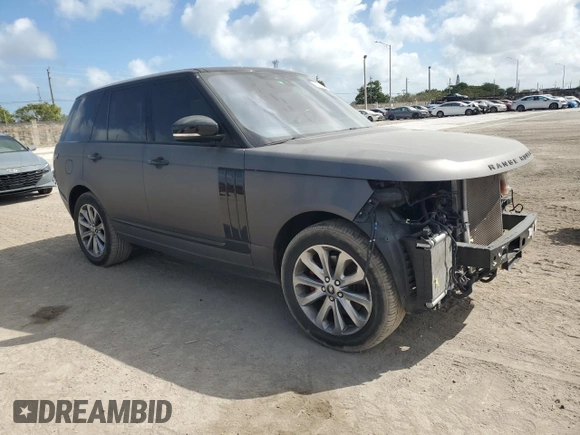 2017 Land Rover Range Rover with VIN SALGR2FV2HA363076, listed as a Copart auction lot 44430135 with 59,275 mi miles and Salvage title. Bid and sale history available at DreamBid. Image 4.