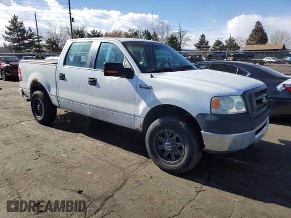2008 Ford F-150 XL with VIN 1FTRW14W78FB54174, listed as a Copart auction lot 44188985 with 238,884 mi miles and Salvage title. Bid and sale history available at DreamBid. Image 4.