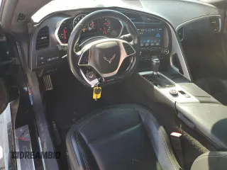 2019 Chevrolet Corvette Z06 2LZ with VIN 1G1YS2D65K5602382, listed as a Copart auction lot 77481004 with 52,784 mi miles and Salvage Title. Bid and sale history available at carsss.com. Image 8.