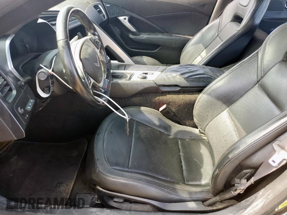 2016 Chevrolet Corvette Z06 1LZ with VIN 1G1YP2D60G5612360, listed as a Copart auction lot 59606855 with 88,050 mi miles and Salvage title. Bid and sale history available at DreamBid. Image 7.