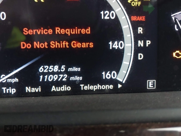 2011 Mercedes-Benz S-Class S 550 with VIN WDDNG7BB1BA375438, listed as a IAAI auction lot 41605141 with 110,972 mi miles. Bid and sale history available at carsss.com. Image 16.