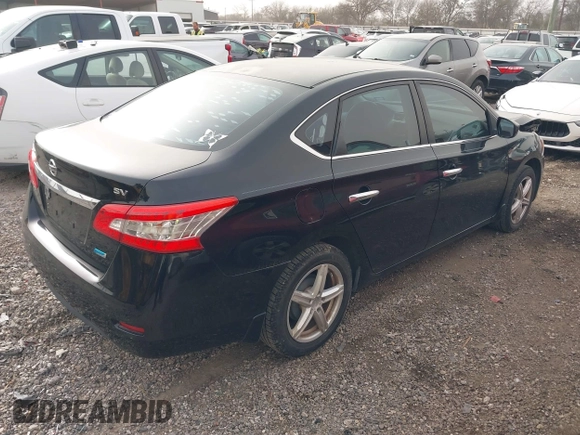 2013 Nissan Sentra SV with VIN 1N4AB7AP9DN906696, listed as a IAAI auction lot 41668608 with 72,207 mi miles. Bid and sale history available at carsss.com. Image 4.