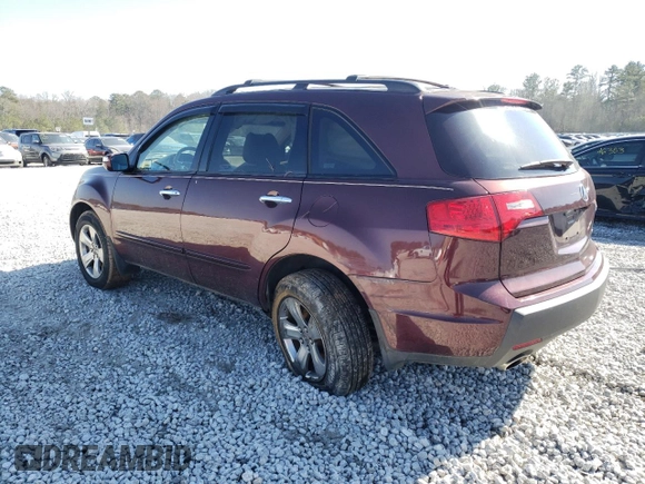 2007 Acura MDX Sport/Entertainment Pkg with VIN 2HNYD28847H524135, listed as a Copart auction lot 42949145 with 160,854 mi miles and Salvage Title. Bid and sale history available at carsss.com. Image 2.