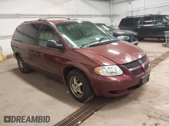 2002 Dodge Caravan Sport with VIN 2B4GP44302R731605, listed as a IAAI auction lot 42124534 with 166,086 mi miles and . Bid and sale history available at carsss.com. Image 1.
