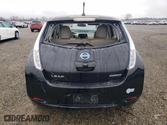 2011 Nissan LEAF SL-e with VIN JN1AZ0CP1BT004792, listed as a Copart auction lot 85678014 with 0 mi miles and Clean Title. Bid and sale history available at carsss.com. Image 6.