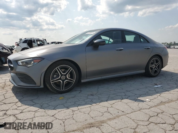2021 Mercedes-Benz CLA 250 with VIN W1K5J4HB8MN226060, listed as a Copart auction lot 60136875 with 33,676 mi miles and Salvage title. Bid and sale history available at DreamBid. Image 1.