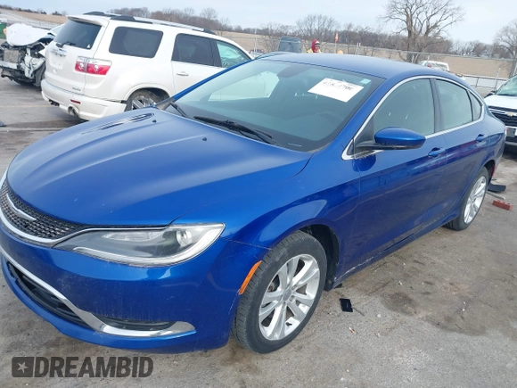 2015 Chrysler 200 Limited with VIN 1C3CCCAB1FN507804, listed as a IAAI auction lot 41854700 with 217,000 mi miles. Bid and sale history available at carsss.com. Image 17.