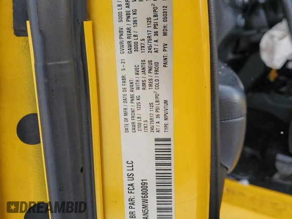 2021 Jeep Wrangler Sport S with VIN 1C4GJXAN5MW680091, listed as a Copart auction lot 87200454 with Not Provided miles and Salvage Title. Bid and sale history available at DreamBid. Image 12.