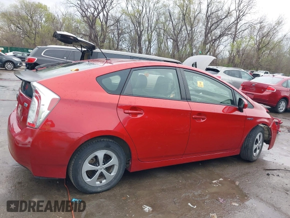 2014 Toyota Prius Four with VIN JTDKN3DU7E1832736, listed as a IAAI auction lot 41936543 with 106,755 mi miles and . Bid and sale history available at DreamBid. Image 13.