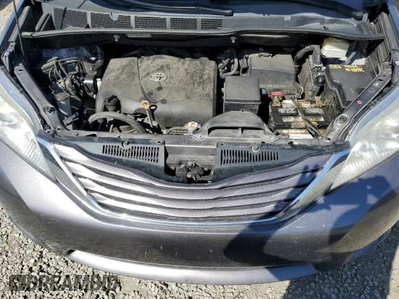 2017 Toyota Sienna LE with VIN 5TDJZ3DC0HS162025, listed as a Copart auction lot 47014305 with 192,528 mi miles and Salvage Title. Bid and sale history available at carsss.com. Image 12.