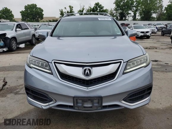 2016 Acura RDX Technology with VIN 5J8TB4H51GL010917, listed as a Copart auction lot 59498185 with 158,843 mi miles and Salvage title. Bid and sale history available at DreamBid. Image 5.