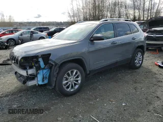 2021 Jeep Cherokee 80th Anniversary with VIN 1C4PJMMX9MD233738, listed as a Copart auction lot 49643365 with 10,096 mi miles and Salvage Title. Bid and sale history available at carsss.com. Image 1.