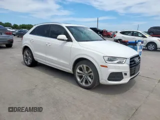 2016 Audi Q3 Premium Plus with VIN WA1EFCFS6GR005296, listed as a Copart auction lot 55215265 with 104,899 mi miles and Salvage title. Bid and sale history available at DreamBid. Image 4.
