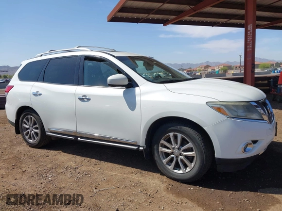 2015 Nissan Pathfinder Platinum with VIN 5N1AR2MM9FC618018, listed as a IAAI auction lot 41969749 with 182,955 mi miles and . Bid and sale history available at DreamBid. Image 13.