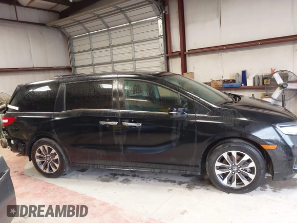 2024 Honda Odyssey EX-L with VIN 5FNRL6H65RB018633, listed as a IAAI auction lot 41801512 with 22,103 mi miles and . Bid and sale history available at DreamBid. Image 14.