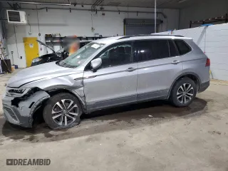 2022 Volkswagen Tiguan S with VIN 3VV0B7AX8NM053713, listed as a Copart auction lot 43020435 with 148,530 mi miles and Salvage Title. Bid and sale history available at carsss.com. Image 1.