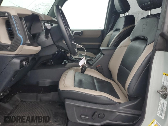 2023 Ford Bronco with VIN 1FMEE5DP5PLB08243, listed as a Copart auction lot 89197225 with 19,079 mi miles and Salvage Title. Bid and sale history available at DreamBid. Image 7.