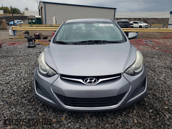 2016 Hyundai Elantra SE with VIN 5NPDH4AE7GH722283, listed as a Copart auction lot 51063485 with 128,892 mi miles and Salvage Title. Bid and sale history available at carsss.com. Image 5.