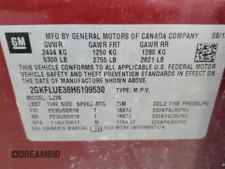 2017 GMC Terrain SLT z VIN 2GKFLUE38H6199530, wystawiony jako Copart lot #47849835 z przebiegiem 150 640 mil mil oraz Szkoda całkowita • Salvage title. Historia ofert i sprzedaży dostępna na DreamBid. Obrazek 15.