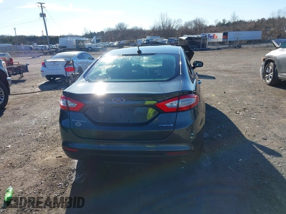 2015 Ford Fusion S Hybrid with VIN 3FA6P0UU7FR117785, listed as a IAAI auction lot 41589546 with 136,657 mi miles. Bid and sale history available at carsss.com. Image 16.