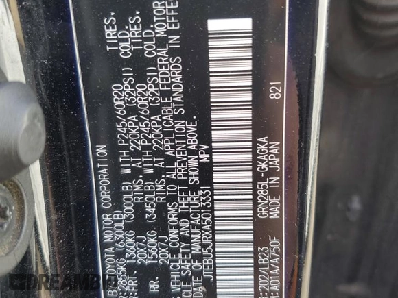 2010 Toyota 4Runner Trail with VIN JTEBU5JRXA5013331, listed as a Copart auction lot 49183695 with 155,947 mi miles and Salvage Title. Bid and sale history available at DreamBid. Image 15.