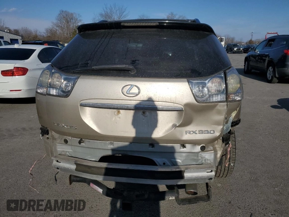 2006 Lexus RX with VIN 2T2GA31U36C052568, listed as a Copart auction lot 47040555 with Not Provided miles and Salvage Title. Bid and sale history available at carsss.com. Image 6.