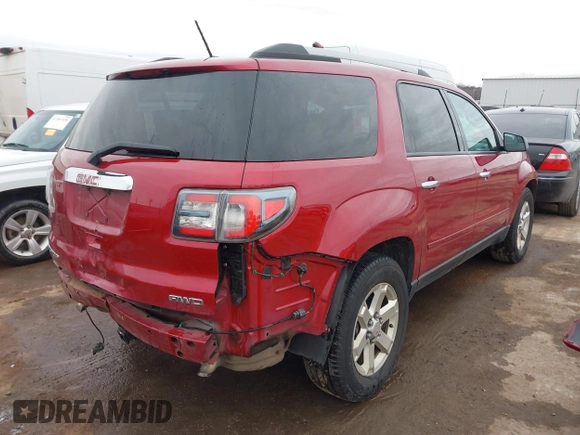 2014 GMC Acadia SLE with VIN 1GKKVPKD9EJ176019, listed as a IAAI auction lot 41564121 with 110,974 mi miles and . Bid and sale history available at carsss.com. Image 4.