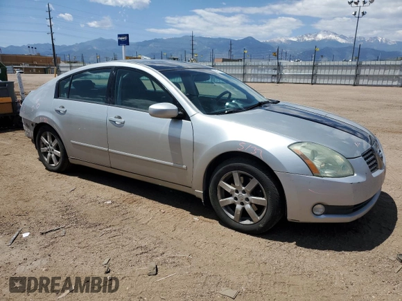 2006 Nissan Maxima SE with VIN 1N4BA41E96C835762, listed as a Copart auction lot 58251175 with 169,378 mi miles and Salvage title. Bid and sale history available at DreamBid. Image 4.