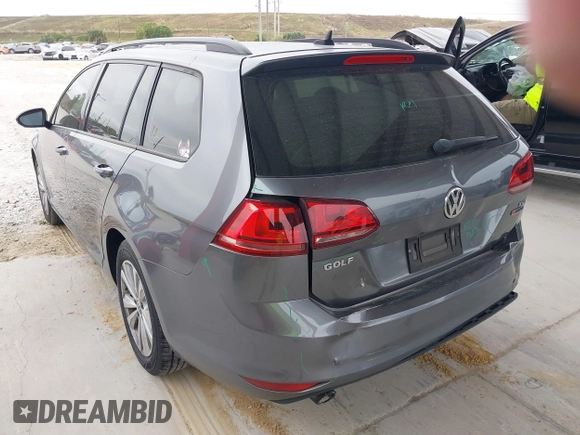 2017 Volkswagen Golf SportWagen S with VIN 3VWU17AU6HM528933, listed as a IAAI auction lot 41319147 with 66,438 mi miles. Bid and sale history available at carsss.com. Image 3.