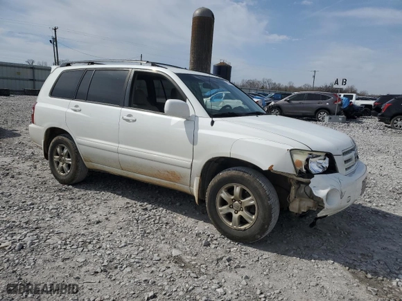 2006 Toyota Highlander with VIN JTEGP21A060118549, listed as a Copart auction lot 45530365 with 194,753 mi miles and Salvage Title. Bid and sale history available at carsss.com. Image 4.