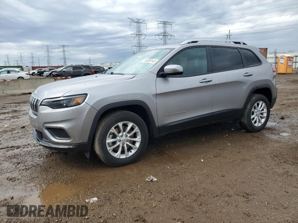 2021 Jeep Cherokee Latitude with VIN 1C4PJMCB2MD193315, listed as a Copart auction lot 54089145 with 60,979 mi miles and Salvage title. Bid and sale history available at DreamBid. Image 1.